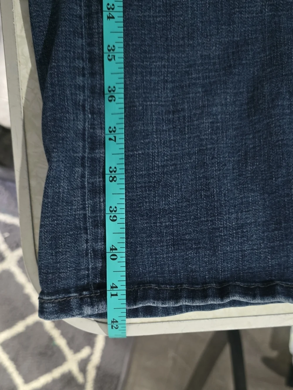 BKE Men's Straight Jeans in Dark Blue Wash Size‎ 33 X 34